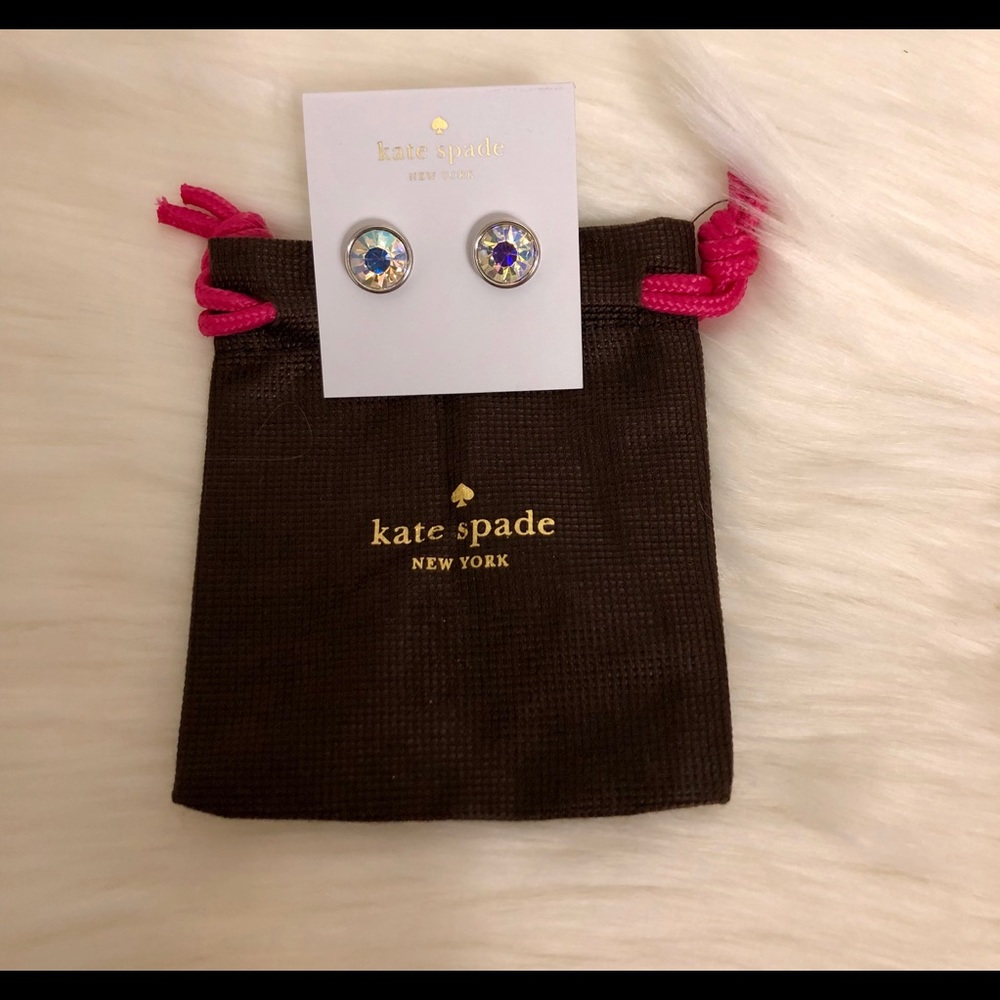 NEW Kate Spade ♠️ Stud Silver Earrings - Picture 4 of 4